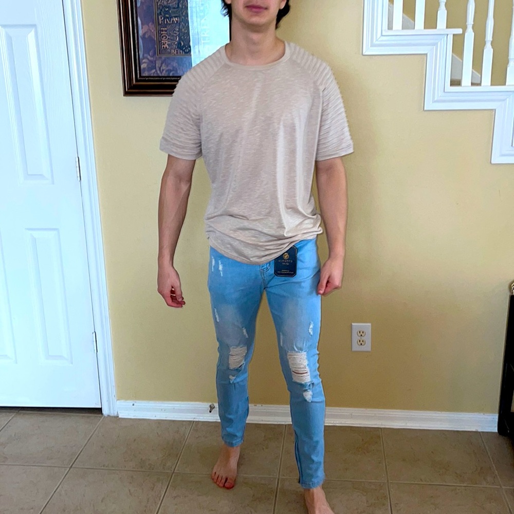 Donated:Mens Coofandy Large Fitted Athleisure Muscle Tee